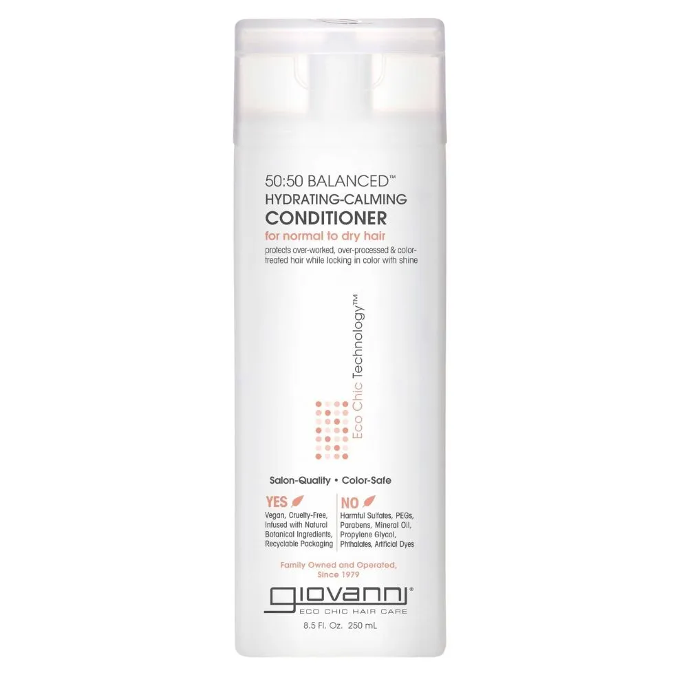 Giovanni Eco Chic 50:50 Balanced Hydrating-calming Conditioner 250ml Giovanni Eco Chic 50:50 Balanced Hydrating-calming Conditioner 250ml